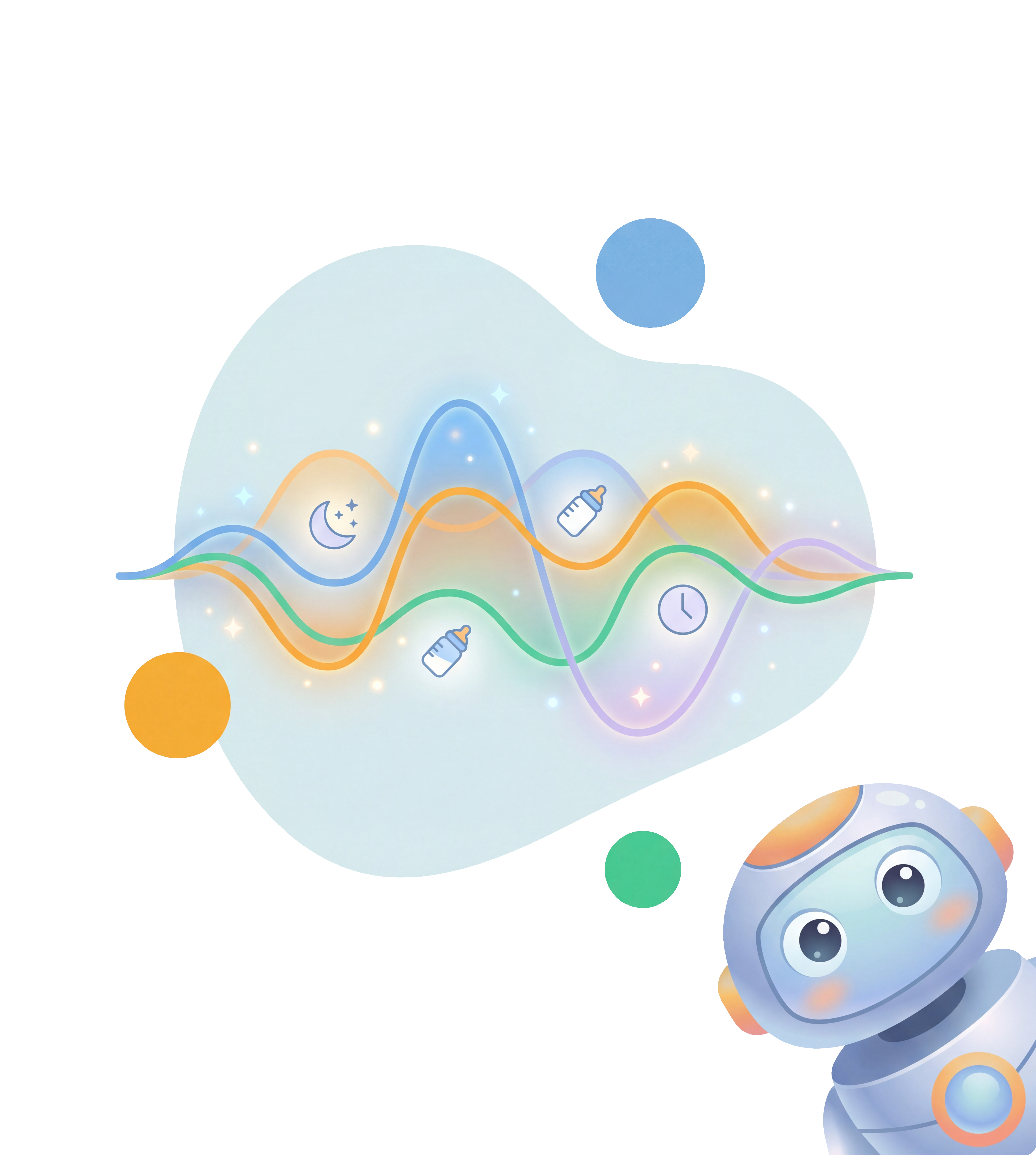 AI analyzing baby data patterns